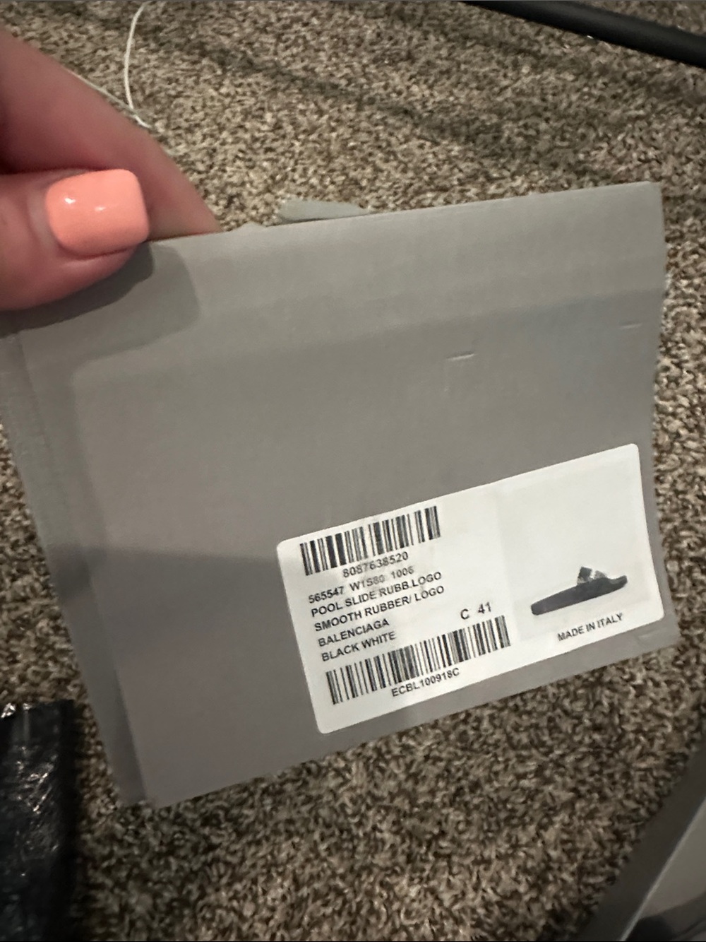 Balenciaga Slides EMPTY SHOE BOX - Picture 5 of 5